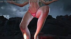 TK8 Ryona Lili Bounces Bikini Tits Wild