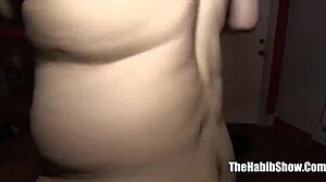 Backwoods PAWG Strips and Fucks Hairy Paki's Monster Cock