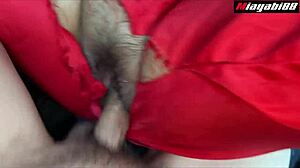 Thai Slut in Red Outfit Chokes on Cock Before Tight Pussy Gets Creampie Filled