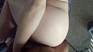 Snow bunny chokes on bbc bareback then black stud finishes her sideways