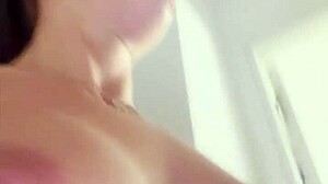 Tattooed brunette bombshell fingers oiled pussy with toys in orgasm-filled solo masturbation compilation