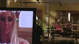 after makeup slut hits couch for big dick pounding session