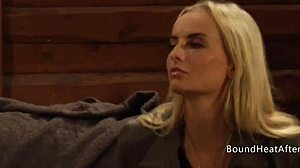 pale white big natural boobed lesbian slave bound whipped punished hard by mistress