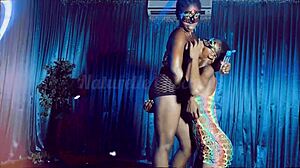 besties get buzzed at the bar then lick pussies wild on stage