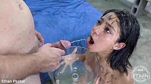 Think Effy teen slut survives no mercy puke piss rough?