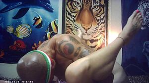 Skinny glasses brunette rips clothes sucks cock bent over fucked doggystyle backstage!