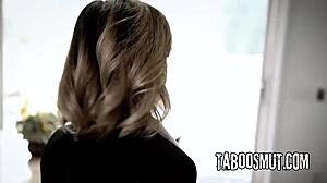 Pervert customer bends estate agent over for brutal doggystyle pounding and deepthroat on big cock