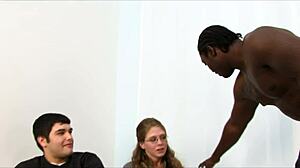 black dude bangs jenny leigh's married white milf cunt anal creampie wedding