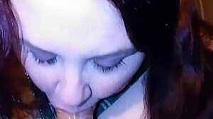 i'd love you watching this bbw milf suck cock with her big tits