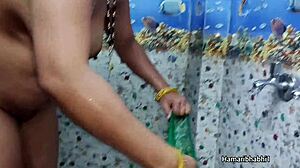 Damn that indian bhabhi looks hot bathing all sexy