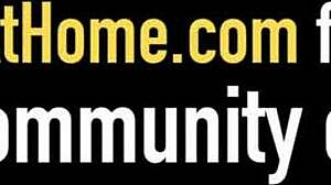 Vicky Vette and Kate England deepthroat cock in hot cougar POV threesome