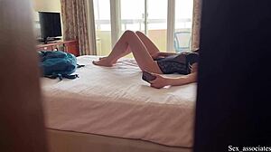 caught my stepmom jerking off then prepped her asshole for stepdad anal.