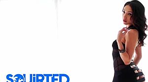 Rough Double Penetration Threesome Makes Natural Latina Vicki Chase Squirt Hard