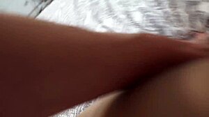 babysitter gags on daddy's cock quickie