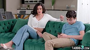 Hey, you see this naughty big boobed milf stepmom penny barber consoling her angry stepson?