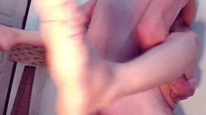 step daddy rams monster cock in asian gf's little daughter's tight ass creampie