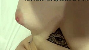 Hot 18+ brunette sneaks cowgirl rides on huge cock while hubby sleeps