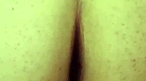 damn, hidden cam catches latina sis spreading ass to pee in toilet!