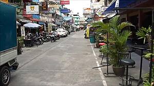Soi lk metro in pattaya thailand draws asian chinese thai sex tourists for explicit encounters up close