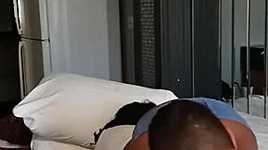 sexy curvy honey licks pussy unaware she's on her cycle