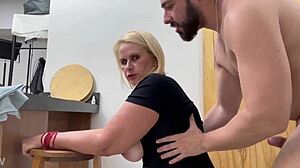 I Fucked Mom's Maid Friend with My Huge Cock Creampie