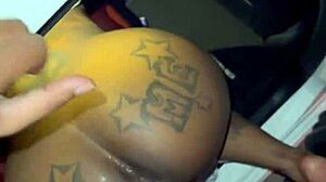 beale street garage creampie on big ebony ass 🍑💦 bent over sloppy doggystyle