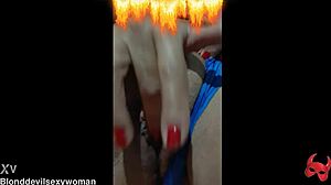 blonde latina milf fingers clit in lingerie pov homemade horny cum