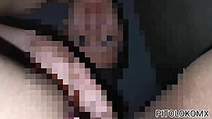 Petite lactating Mexican teen in leggings sneaks gym creampie ride from horny husband