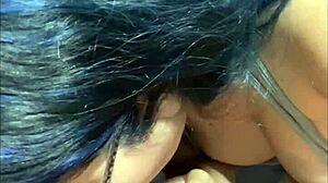 Otaku Latina Nerd Sucks Cock Deep for Quick Cash