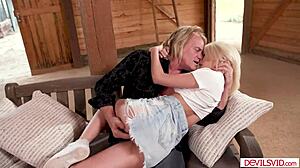 old neighbor pounds my small tits teen pussy hard