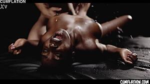 zaawaadi's pussy cumflated wif interracial loads