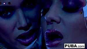 Busty Nikka obeys every command from Shyla Stylez in hot girl-girl action