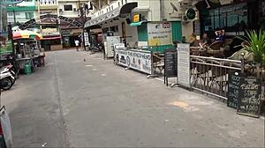 Soi lk metro in pattaya thailand draws asian chinese thai sex tourists for explicit encounters up close