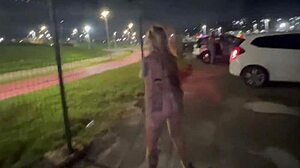 hey check this brazilian trans getting fucked raw on street cars zooming by