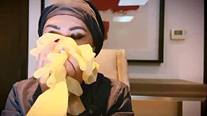 Nurse in Latex Gloves Teases Patient in Hospital Fetish