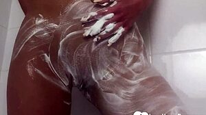 doesn't your roommate look hot fingering her shaved pussy in the shower?