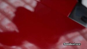 my cheating busty girlfriend begs for hardcore anal pounding and rimjob from her friend's huge cock