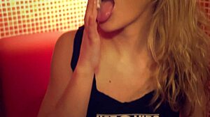 Horny Blonde Teen Slut Squirts Hard from Vibrator on Toes and Feet While Masturbating to Orgasm