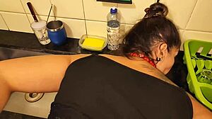 I came deep in sis-in-law's ass while girlfriend watched TV!