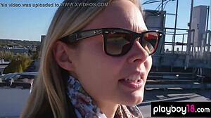 busty polish amanda streich reveals shaved natural tits and skinny body