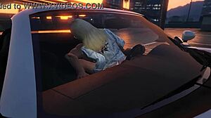 Franklin Hires Hooker for Wild GTA 5 Car Sex Service