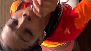 She Savors Every Inch of Thick Black Throat Stretch