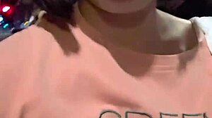 SHEMALE TING XUAN PISSES OUTDOORS THEN JERKS CUM ALL OVER HER SEXY LEGS!