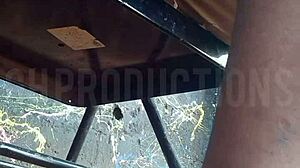 Up skirt flashing natural tits with submissive african teen slut i met at park turns public outdoor makeout wild