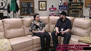 a second opinion - mara luv's backstage latex glove fetish closeup