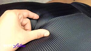 Gym babe teases personal trainer with her tight pussy and fat ass curves