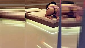 spying on horny stepmom i jerk off on her back unnoticed