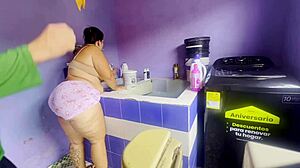 Desperate Girlfriend Fucks Boss in Clothing Area