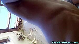 Hey babe, you see this hottie filming her own doggystyle pounding in lingerie?