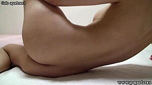 Naked Japanese Teen's Natural Big TITS Bounce In Yoga On Hidden Cam